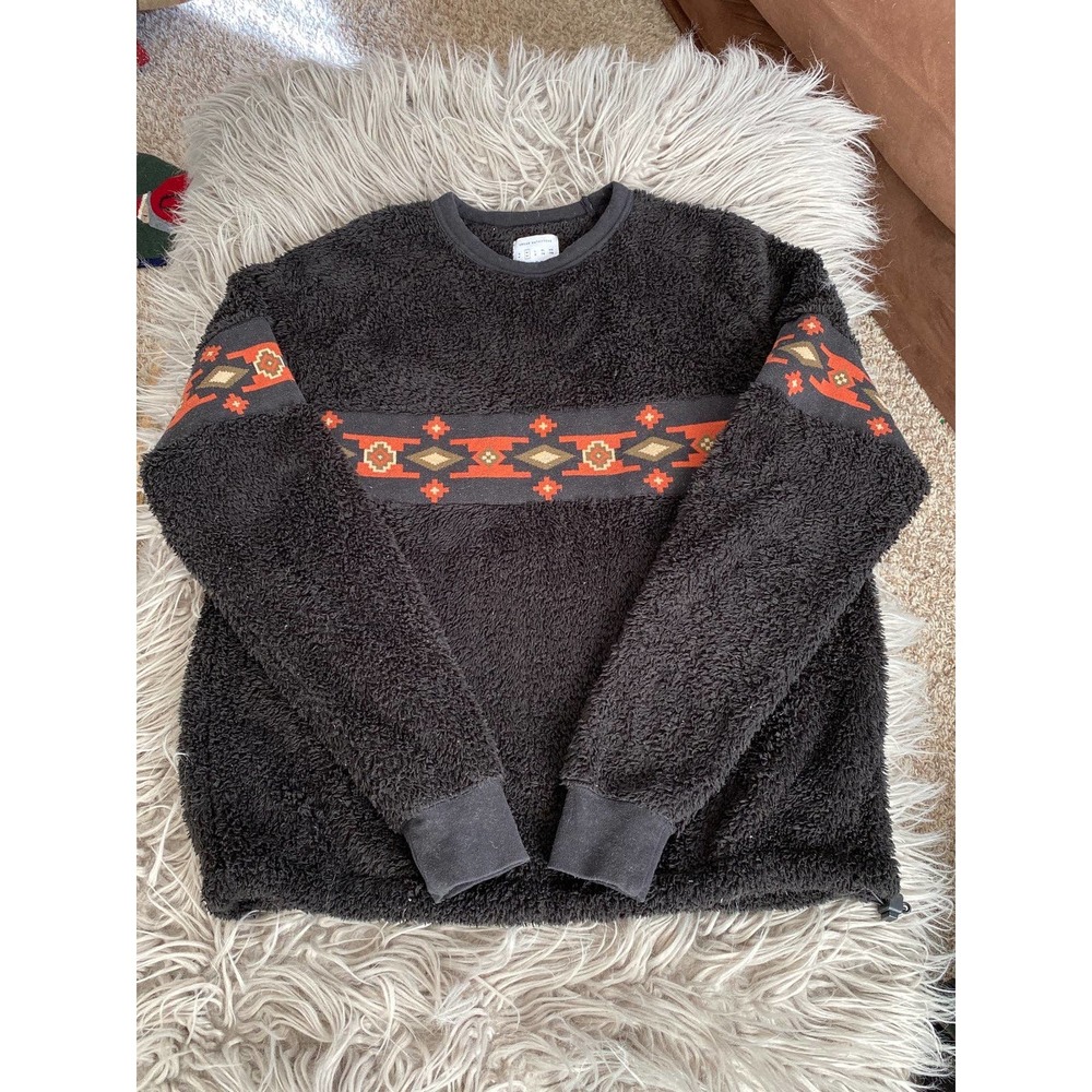 Urban Outfitter Fleece size Medium Sweatshirt black Aztec